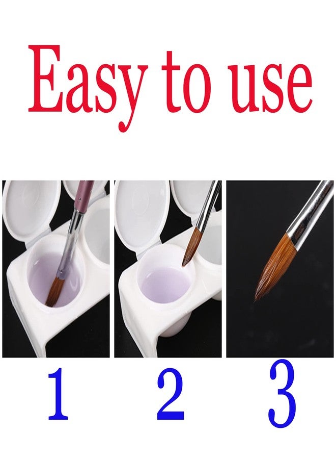 والد وعاء مزدوج لأدوات فن الأظافر، مناسب لسائل الأكريليك ومسحوق غسيل الأطباق. - Image 4